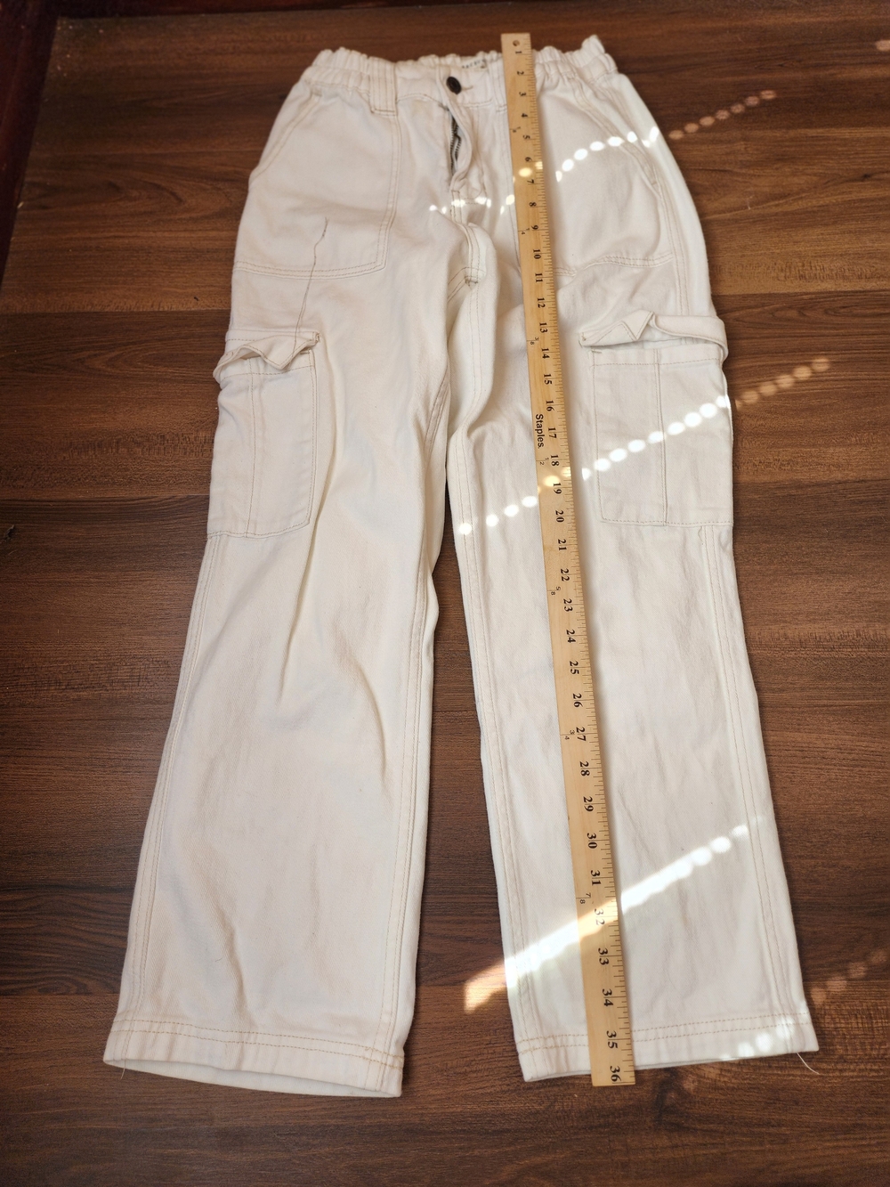 PacSun Off-White Cargo Straight Leg Pants Women Small